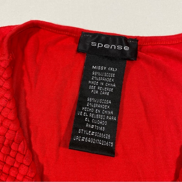 Spense Maxi Dress Sleeveless Red Spandex Floor Length XL Dress summer ca… - Picture 6 of 9